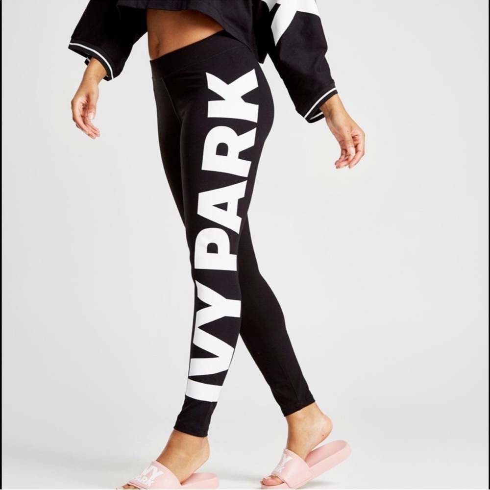 IVY PARK Bold Black and White Leggings